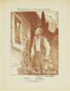 THEOPHILE-ALEXANDRE STEINLEN (1859-1923). [SHEET MUSIC.] Group of 4. Circa 1895. Sizes vary, generally 14x10 inches, 35x26 cm. Carisch